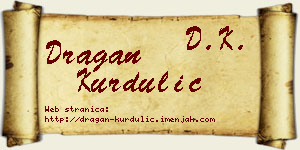 Dragan Kurdulić vizit kartica